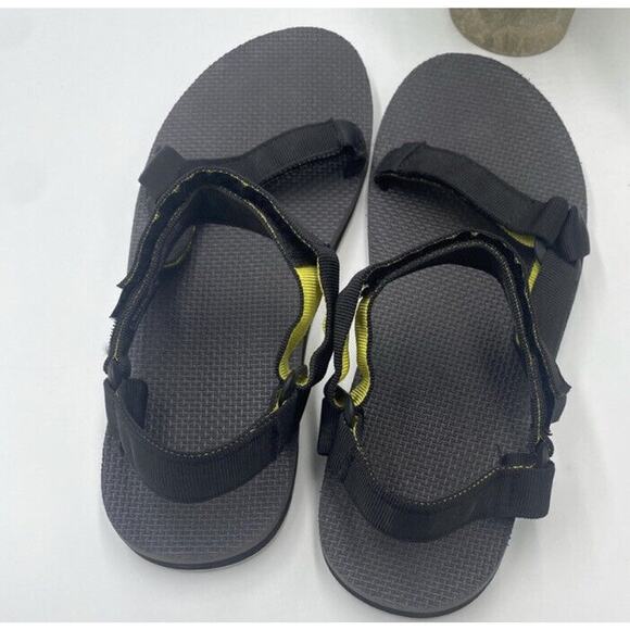 Men's Teva Original Universal Black Suede Strap And Footbed Sandal Size 13 - Picture 4 of 12